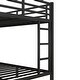 preview thumbnail 7 of 49, Safety Design Black Metal Bunk Bed