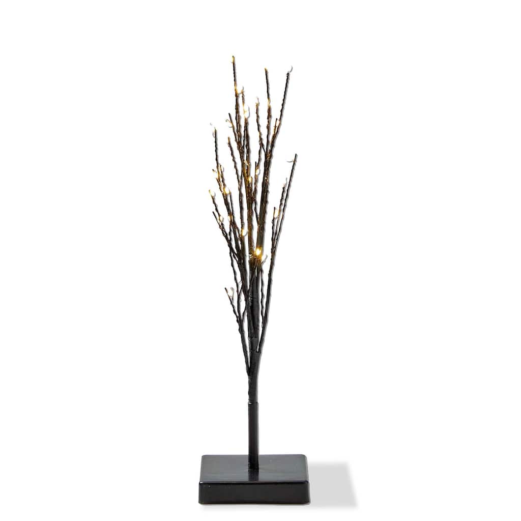 Glint LED Multicolor Short Artificial Christmas Tree 15.5 in Indoor Holiday Decor