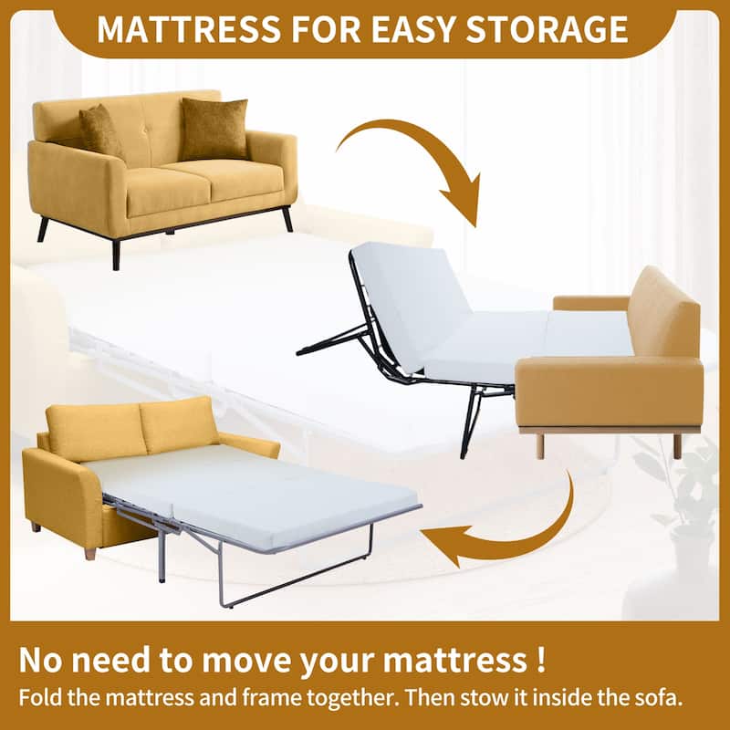 Foldable Pull Out Sofa Bed Replacement Mattress, Sofa Not Included