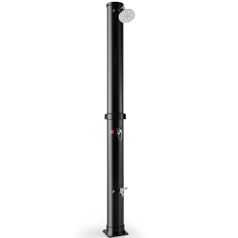 Costway 7.2 FT 10 Gallon Solar Heated Shower w/Adjustable Head & Foot - See Details - Black - See Details