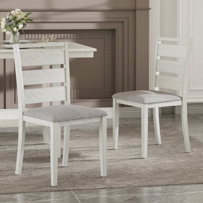 VECELO Solid Wood Dining Chairs Set of 2/4/6