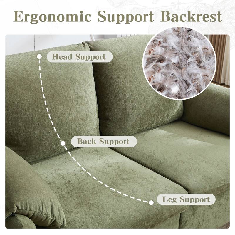 Comfortable Down-Filled Sofa for Living Room and Bedroom, Enhancing Home Style