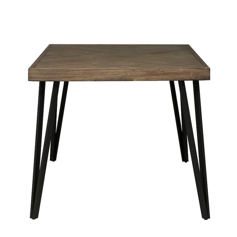 Horizons Rustic Caramel 7 Piece Rectangular Table Set