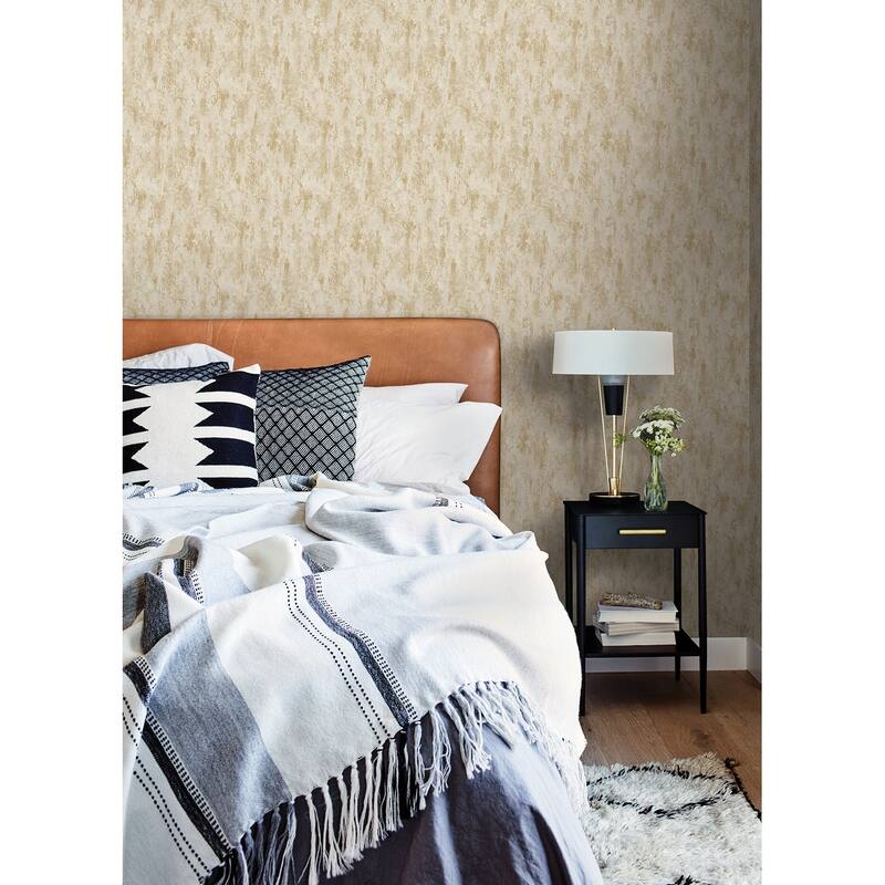 A-Street Prints Diorite Gold Splatter Wallpaper