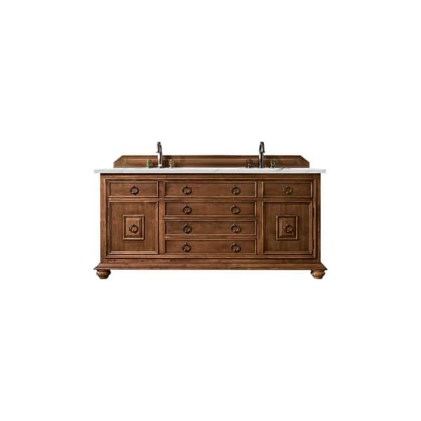 slide 2 of 35, Mykonos 72-inch Cinnamon Double Vanity Cabinet
