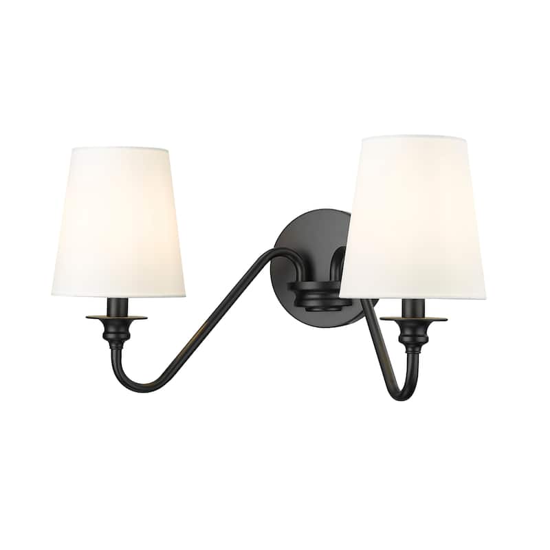 Z-Lite 7509-2S Gianna 2 Light 10" Tall Wall Sconce - Matte Black