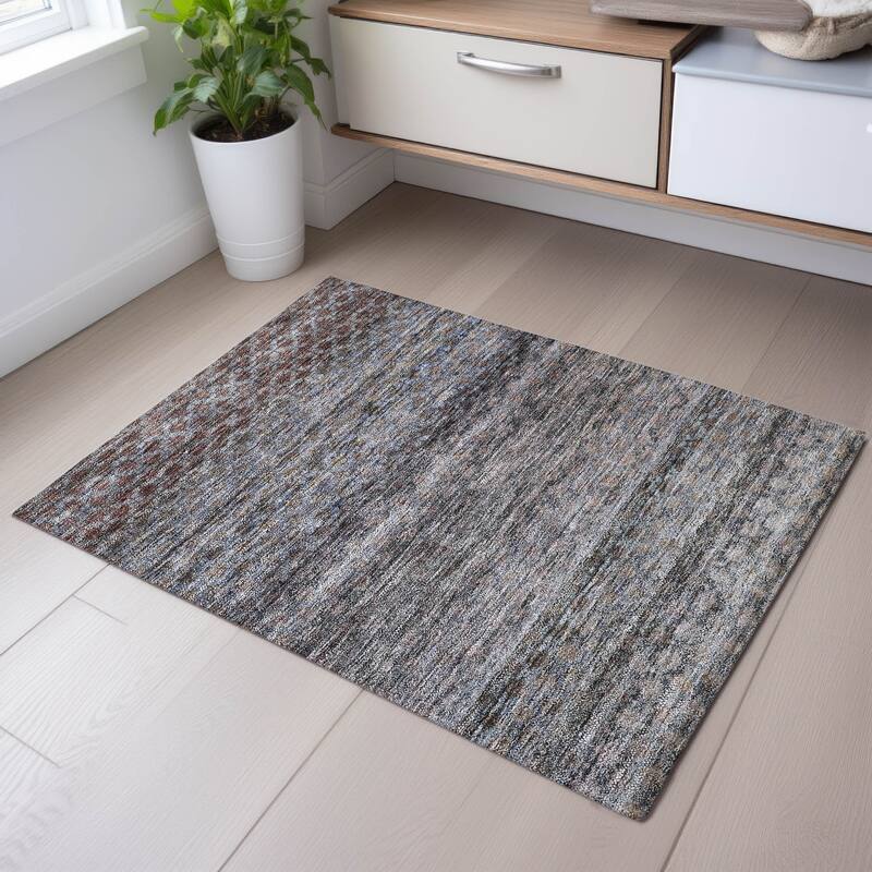 Premium Washable Super Soft Ombre Moroccan Mayfield Rug - Brown - 1'8" x 2'6"