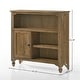preview thumbnail 2 of 1, Highland 48" Wide Farmhouse Wood Bookcase, Sand Dune Brown