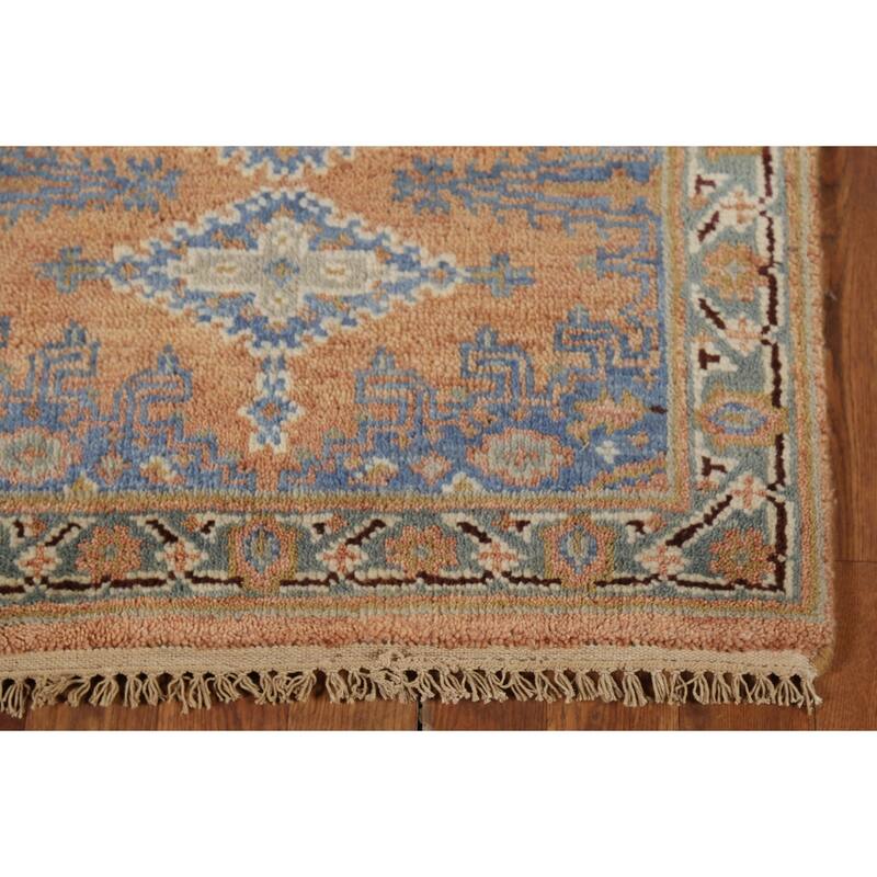 Geometric Viss Oriental Runner Rug Hand-Knotted Wool Carpet - 2'5"x 8'2"