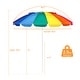 preview thumbnail 5 of 27, Gymax 8ft Beach Umbrella Outdoor Patio Garden w/ Carrying Bag Sand