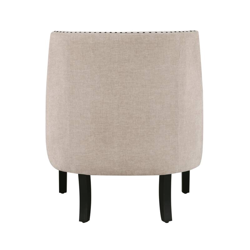 Modern Traditional Chenille Accent Chair with Nailhead Trim
