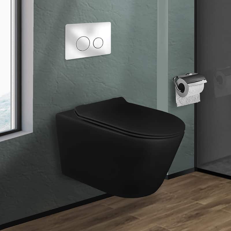 In-Wall toilet Combo Set - Toilet, Tank (2 x 6 Wall), Carrier System