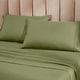 preview thumbnail 13 of 30, Superior Cotton Blend 1200 Thread Count Solid Pillowcases, Set of 2 King - Sage