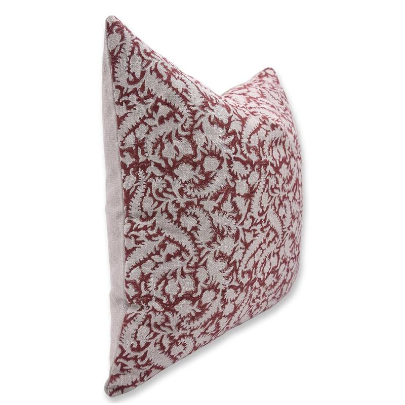 Fabdivine Linen Bohemian Block print pillow Cover