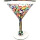 preview thumbnail 5 of 4, Dos Suenos Mexican Hand Blown Glass - Set of 4 Hand Blown Modern Margarita Glasses - Confetti Carmen (12 oz)