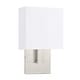 preview thumbnail 57 of 61, Wall Sconce Light With White Fabric Shade