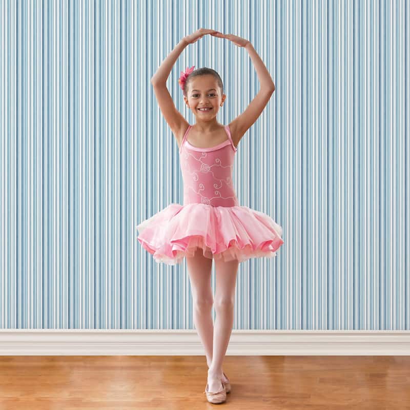 Galerie Wallcoverings Just 4 Kids 2 Multi-Color Stripe Non-woven Matte Wallpaper Roll