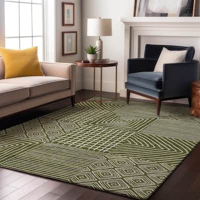 Premium Washable Super Soft Geo Motif Mayfield Rug