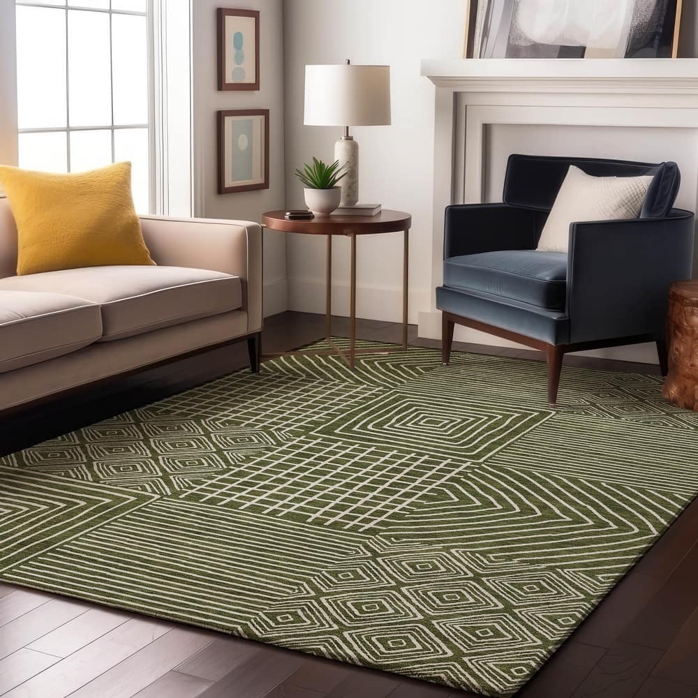 Premium Washable Super Soft Geo Motif Mayfield Rug