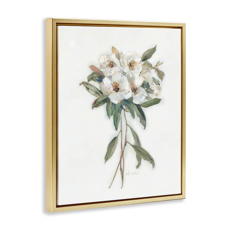 Stupell White Wildflower Bundle Framed Floater Canvas Wall Art Design By Sally Swatland
