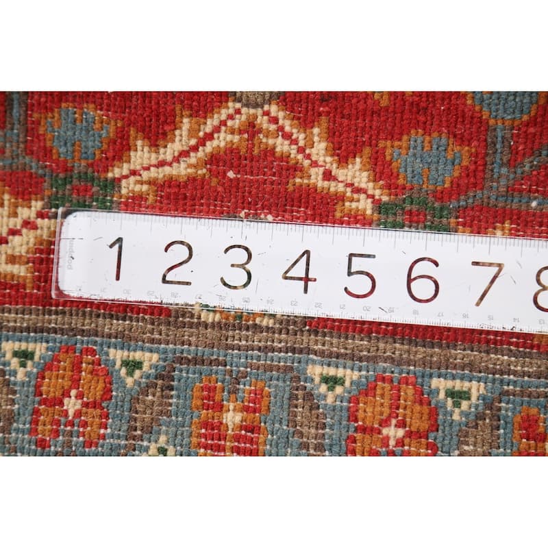 Red Floral Kazak Oriental Foyer Rug Handmade Wool Carpet - 2'0" x 3'0"