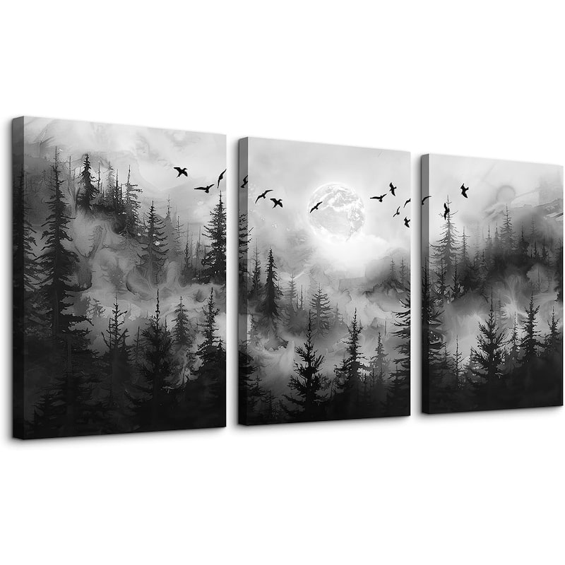 Black And White Wall Paintings Wall Art - 16 x 24