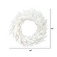 preview thumbnail 3 of 3, Vickerman 48" Sparkle White Spruce Artificial Christmas Wreath, Unlit - Sparkle White