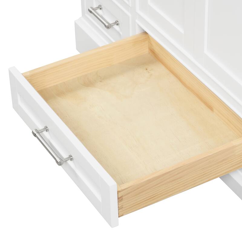 Blossom Copenhagen 48" Bathroom Vanity with Marble Top, Sink & Mirror