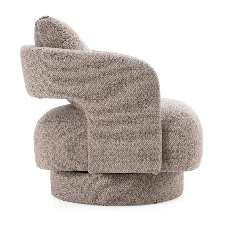 Divani Casa Johnny Modern Brown Fabric Accent Chair