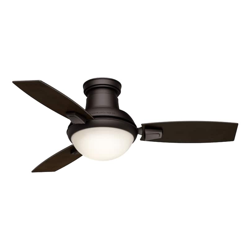Casablanca 44" Verse Outdoor Ceiling Fan with LED Light Kit and Handheld Remote - Contemporary Retro - DAMP RATED!