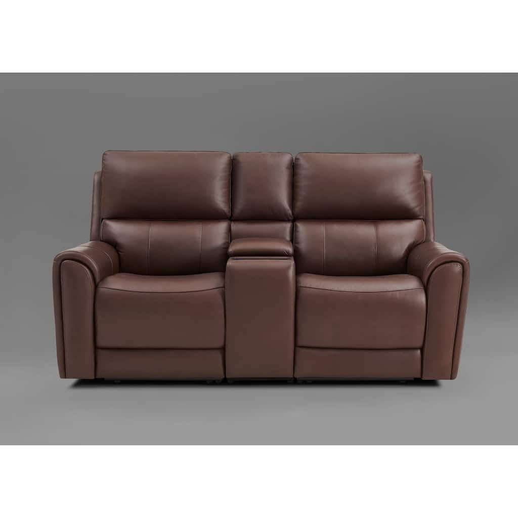 76'' W Top Grain Leather Triple Power Loveseats with Wireless charge & Zero Gravity