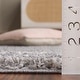 preview thumbnail 49 of 96, SAFAVIEH Border & Stripe Shag Eirny Modern 1.4-inch Thick Rug