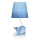 preview thumbnail 4 of 4, Lambs & Ivy Bubbles & Squirt Hand Painted Whale Lamp with Blue Shade and Bulb