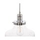 preview thumbnail 8 of 12, Klyli 11-inch 1-light Clear Seeded Glass Hanging Pendant
