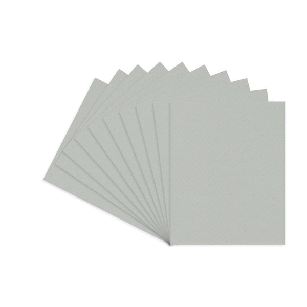 Light Grey 8x10 Backing Board - Uncut Photo Mat Board (50-Sheets)