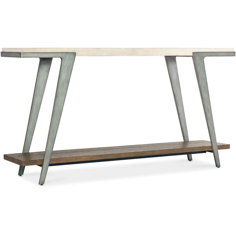Hooker Furniture 7228-80165-85 Boomerang 14" Wide Marble Top Metal and - Medium Wood