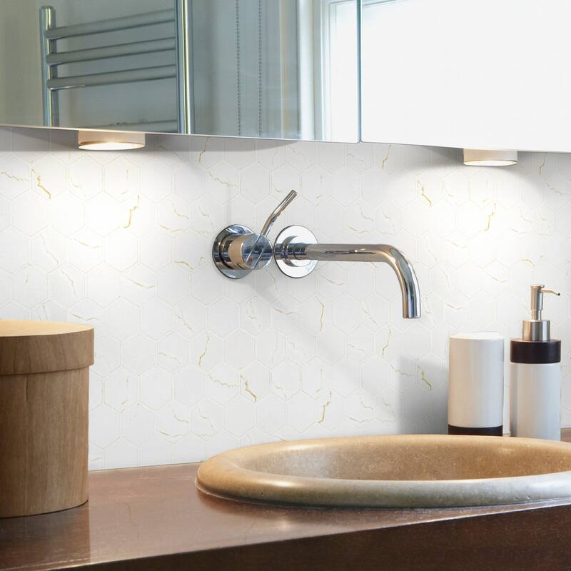 Ackland AKN-P-BE2X2HXM-CA Beldale - 12" x 12" Porcelain Geometric