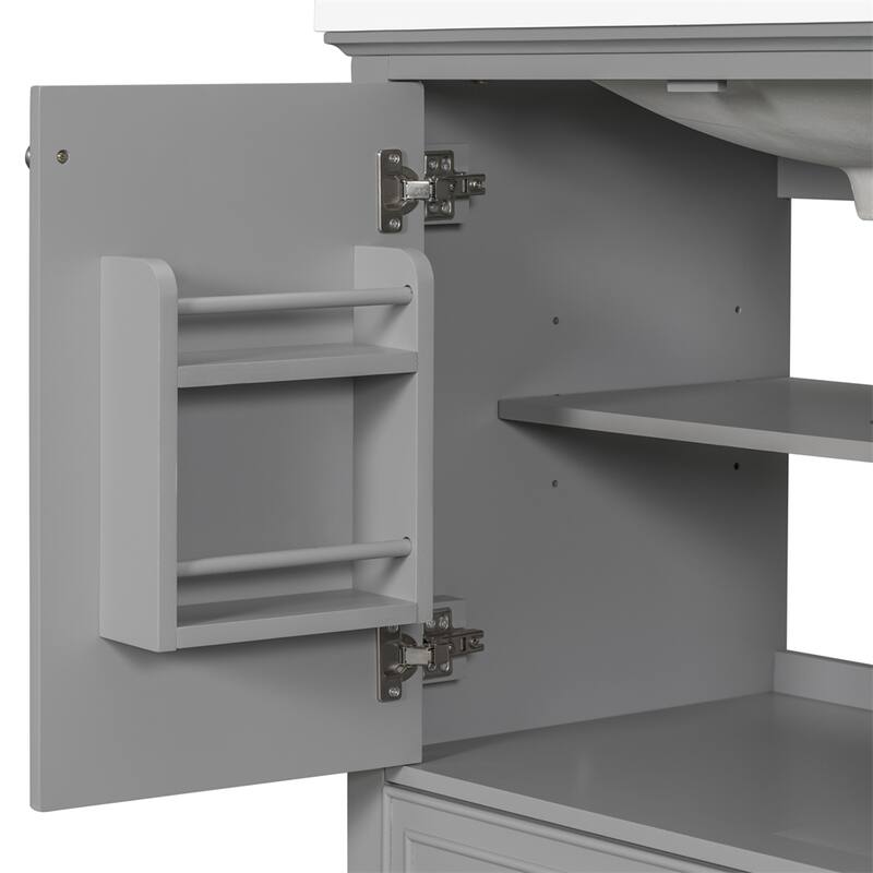 Bathroom Vanity without Sink,Base Only,Multifunction Bathroom Cabinet