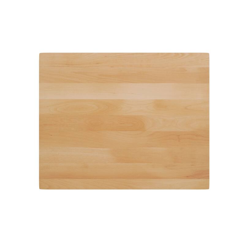 Rectangular Solid Wood Commercial Tabletop with 22" x 22" Dining Height X-Base