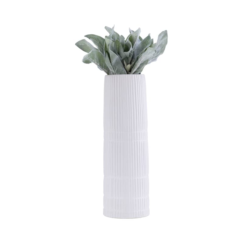 Sagebrook Home Modern Neutral Ceramic Vase