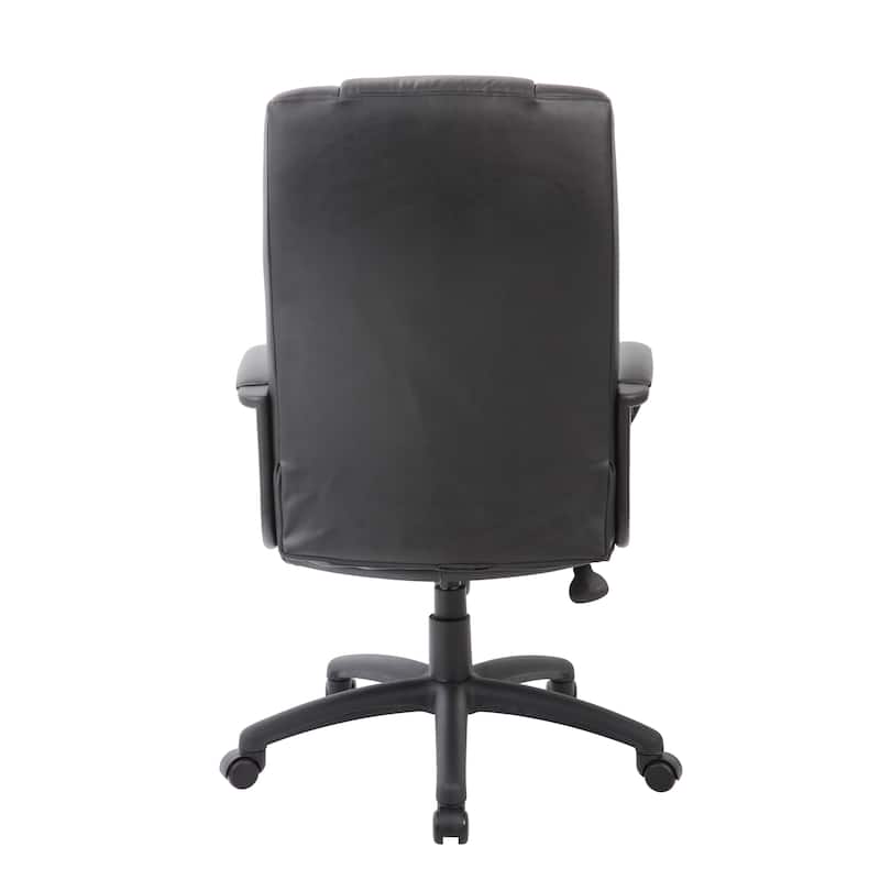 Black Vinyl High-back Executive Chair
