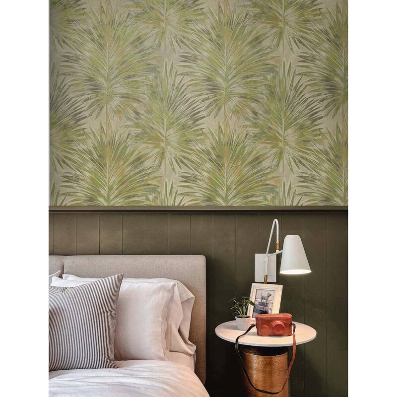 Seabrook Designs Cyril Palm Unpasted Wallpaper