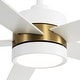 preview thumbnail 30 of 47, Airsurfer 52 in. Integrated LED Indoor Ceiling Fans with Light and Remote Control Included