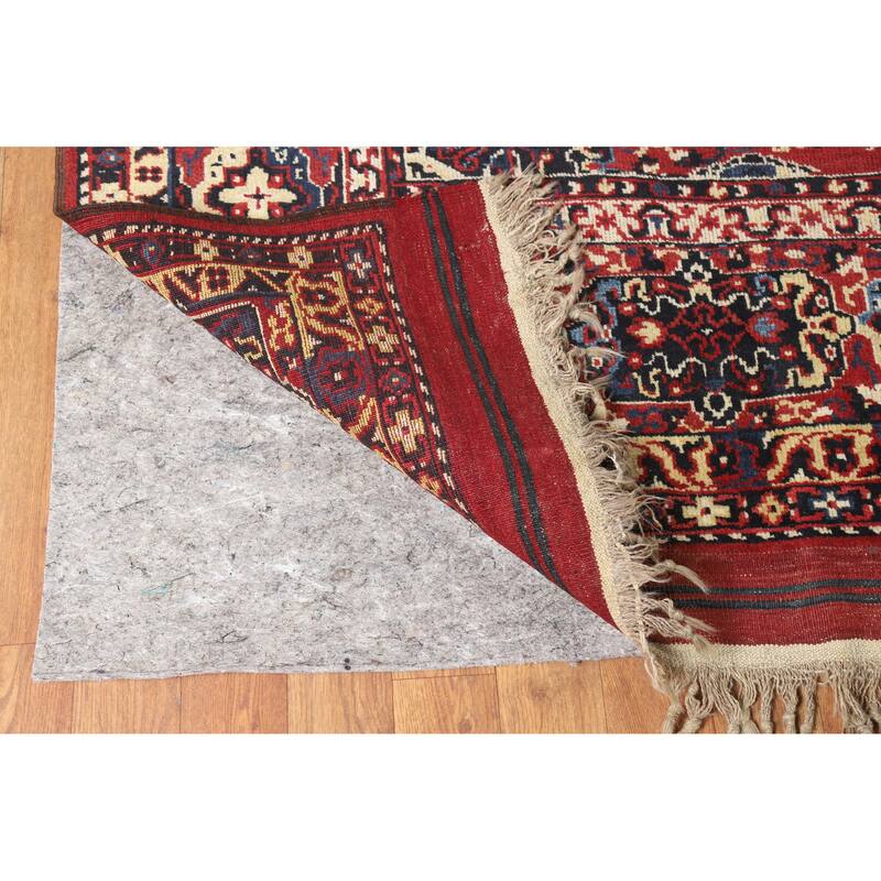 Hand Knotted Oriental 100% Wool Carpet Traditional Floral Red Balouch Area Rug - 11' 5'' X 8' 5''