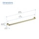 preview thumbnail 18 of 30, 36-Inch Stainless Steel Bathroom Safety Grab Bar