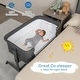 preview thumbnail 2 of 9, Babyjoy 3 in 1 Baby Bassinet & Bedside Sleeper with Mattress