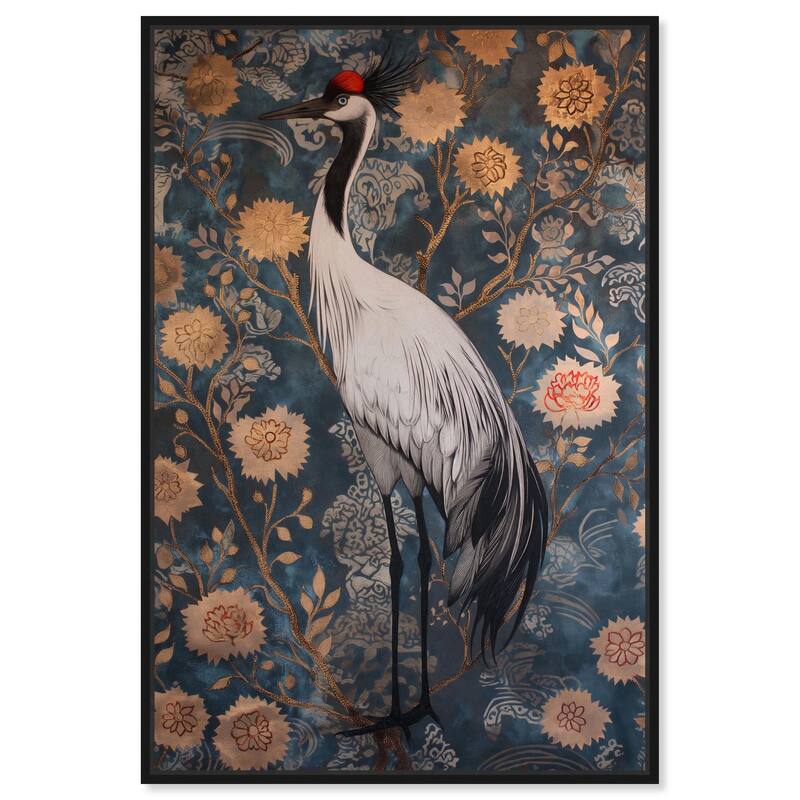 Botanical Bird II Canvas by Art Remedy - Black - 16" x 24"