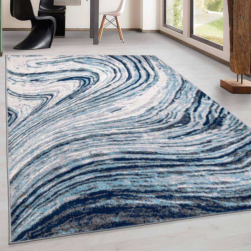 World Rug Gallery Abstract Swirl Area Rug