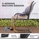 preview thumbnail 5 of 21, Nuu Garden 5-Piece Patio Outdoor Textilene and Metal Dining Set with Umbrella Hole