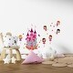 preview thumbnail 1 of 5, Walplus Angel Castle Flower Wall Sticker Girl Room Nursery Decor Decal